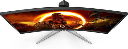C27G2Z 27" Curved Frameless Ultra-Fast Gaming Monitor, FHD 1080P, 0.5Ms 240Hz, Freesync, HDMI/DP/VGA, Height Adjustable, 3-Year Zero Dead Pixel Guarantee, Black, 27" FHD Curved