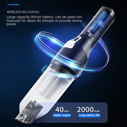 9000Pa Car Vacuum Cleaner Mini Wet Dry Dual Use Vacuum Cordless 120W Handheld Portable Vacuum Cleaner for Auto Interior Home